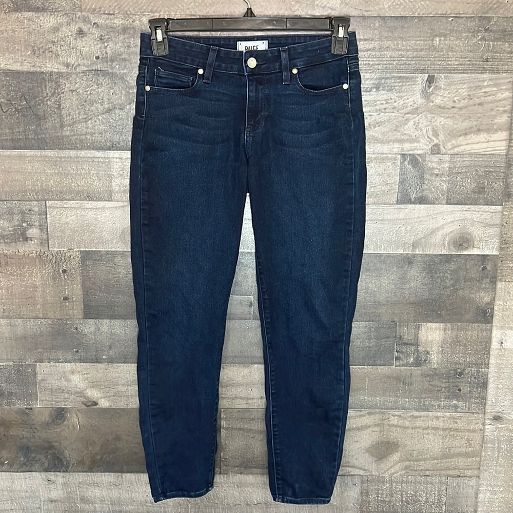 Dark Blue Verdugo Crop Jeans